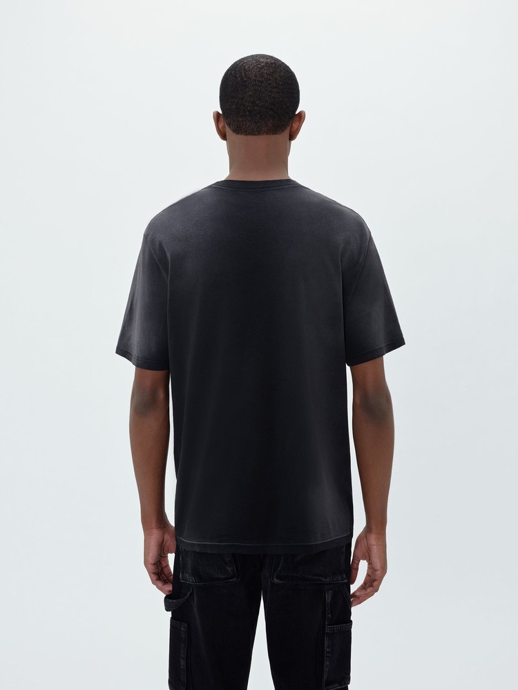 Amiri M.A. Bar Applique T-shirt Herr Svarta | 43827-HBTL