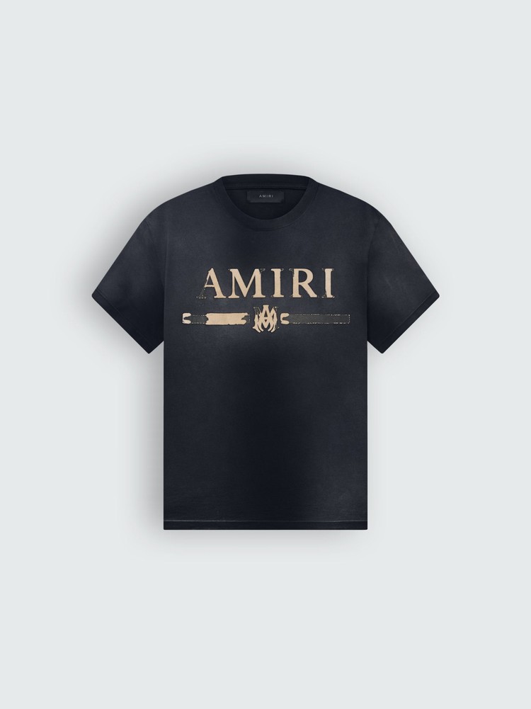 Amiri M.A. Bar Applique T-shirt Herr Svarta | 43827-HBTL