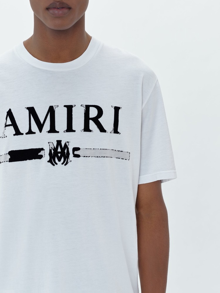 Amiri M.A. Bar Applique T-shirt Herr Vita | 42659-LCFQ