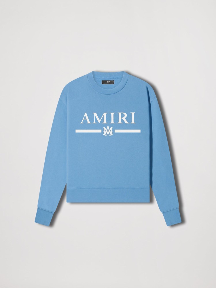 Amiri M.A. Bar Crewneck Tröjor Herr Blå | 69524-GZPR