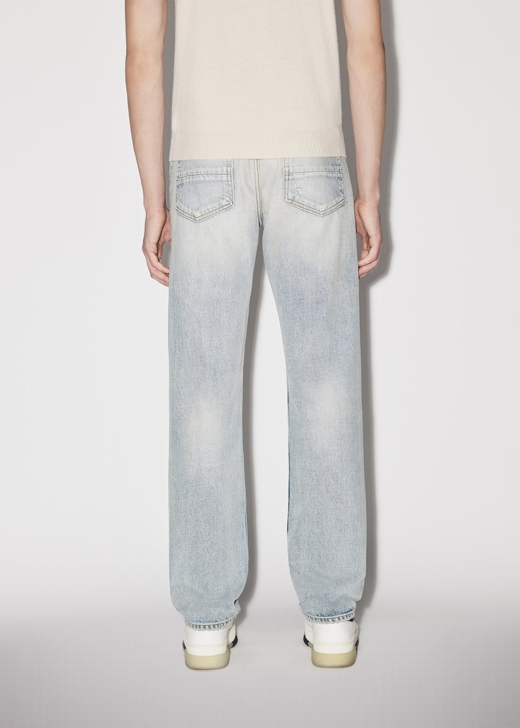 Amiri M.A. Bar Logo Hetero Jeans Herr Grå Indigo | 32416-CVOS