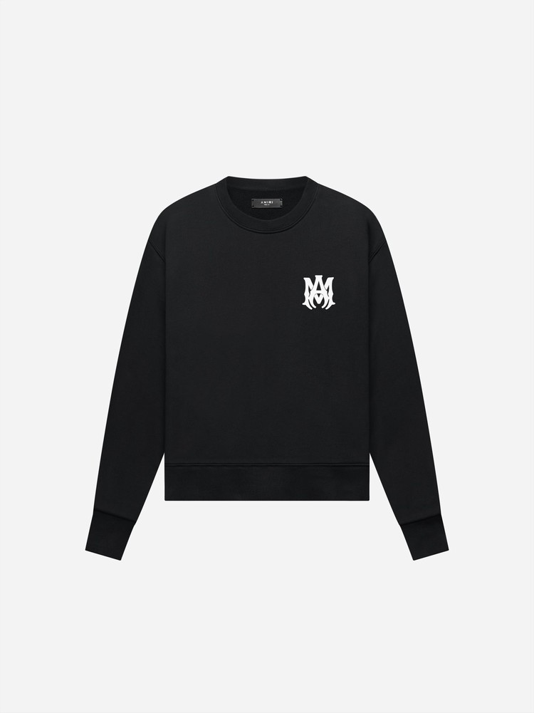 Amiri M.A. Crewneck Tröjor Herr Svarta | 28795-LWQI