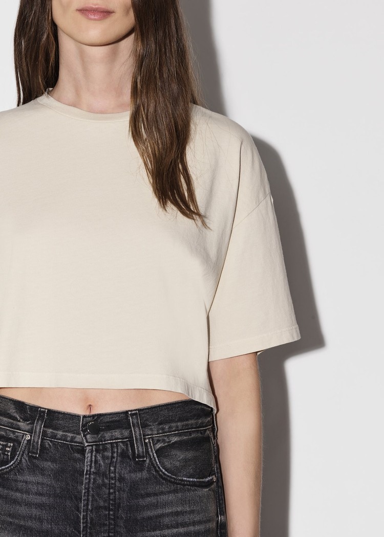 Amiri M.A. Cropped T-shirt Dam Beige | 87629-VWQZ