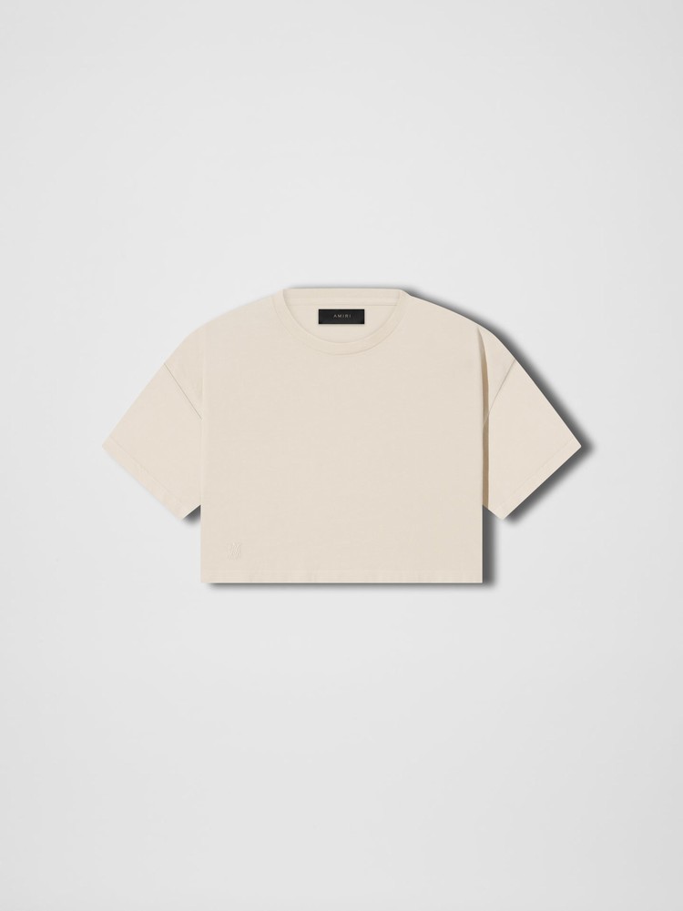 Amiri M.A. Cropped T-shirt Dam Beige | 87629-VWQZ