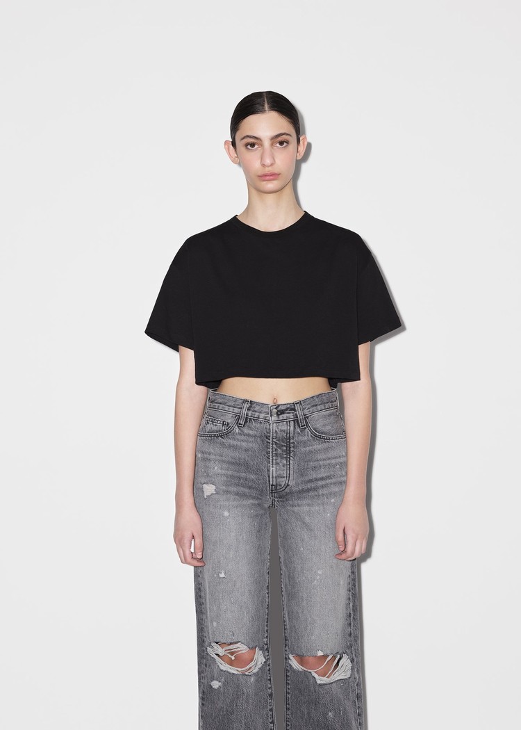 Amiri M.A. Cropped T-shirt Dam Svarta | 38546-ODCY