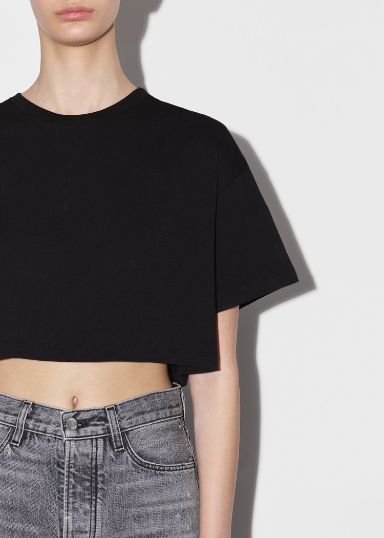 Amiri M.A. Cropped T-shirt Dam Svarta | 38546-ODCY