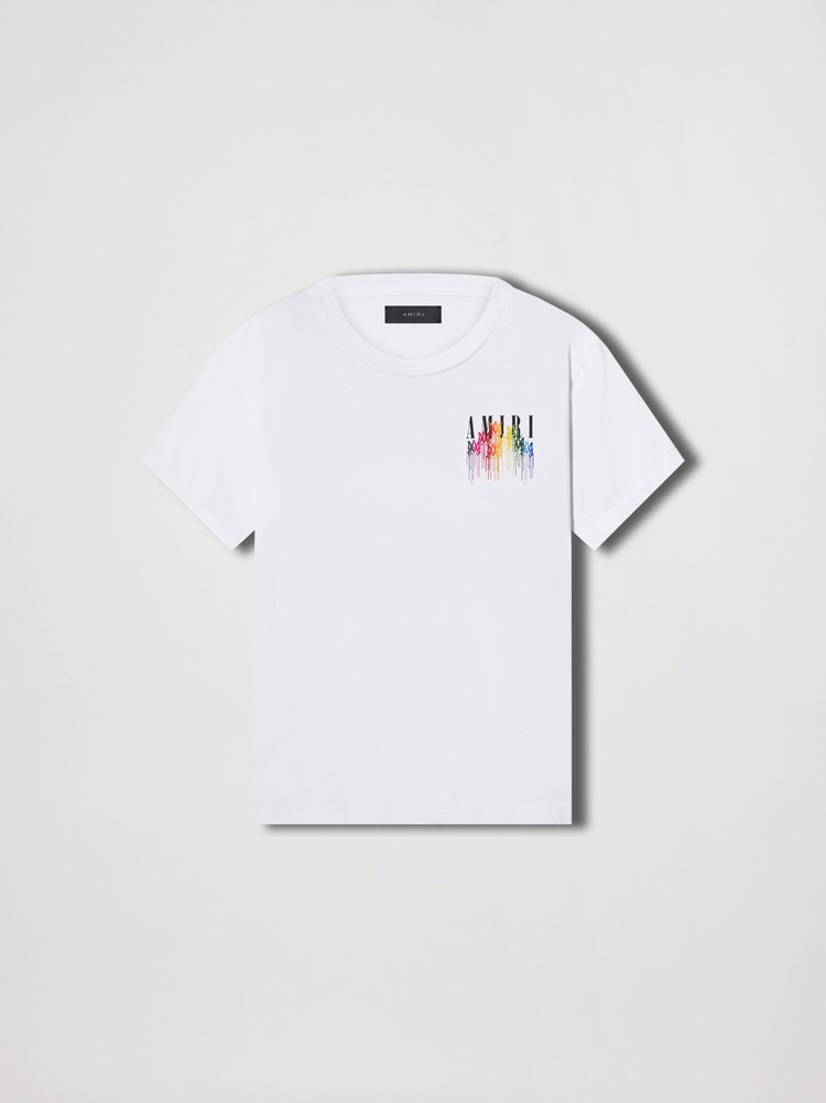 Amiri M.A. Drip Collage T-shirt Herr Vita | 29450-DXOV