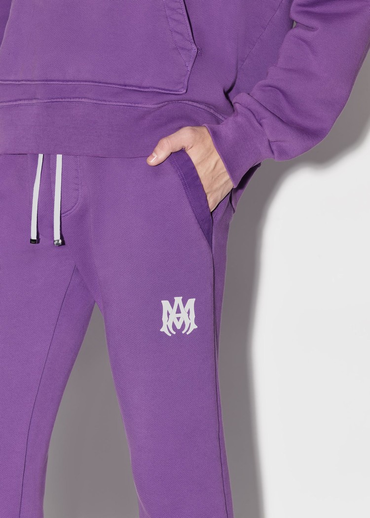 Amiri M.A. Logo Sweatpants Herr Lila | 37524-CXNK