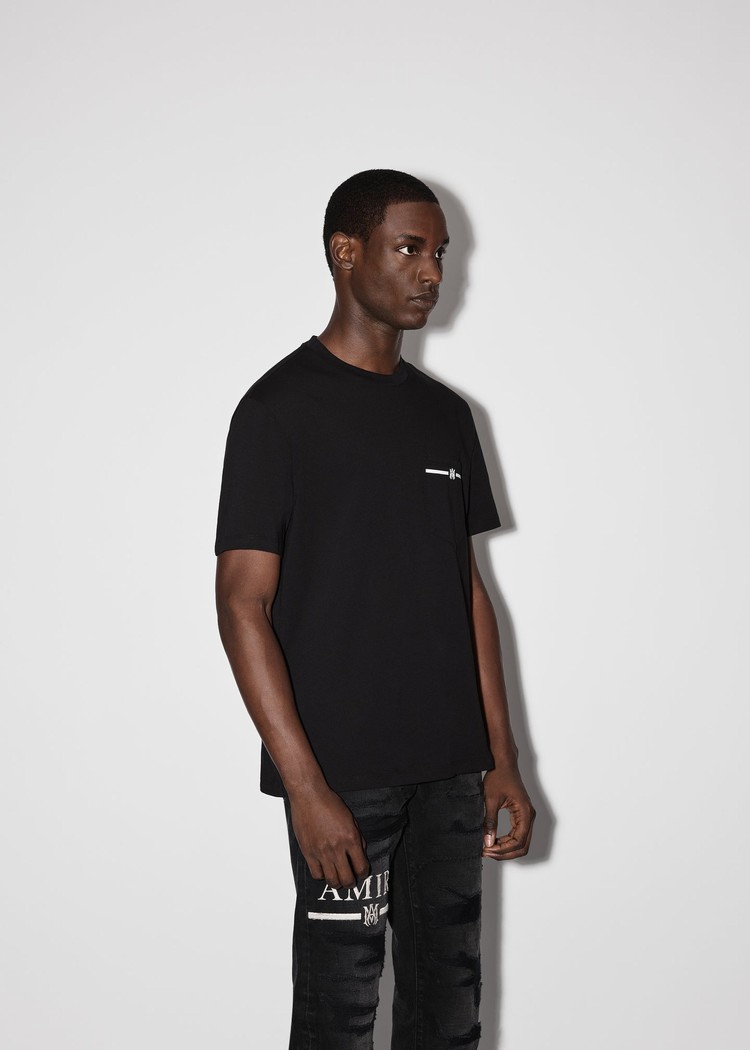 Amiri M.A. Pocket T-shirt Herr Svarta | 71389-WGQR