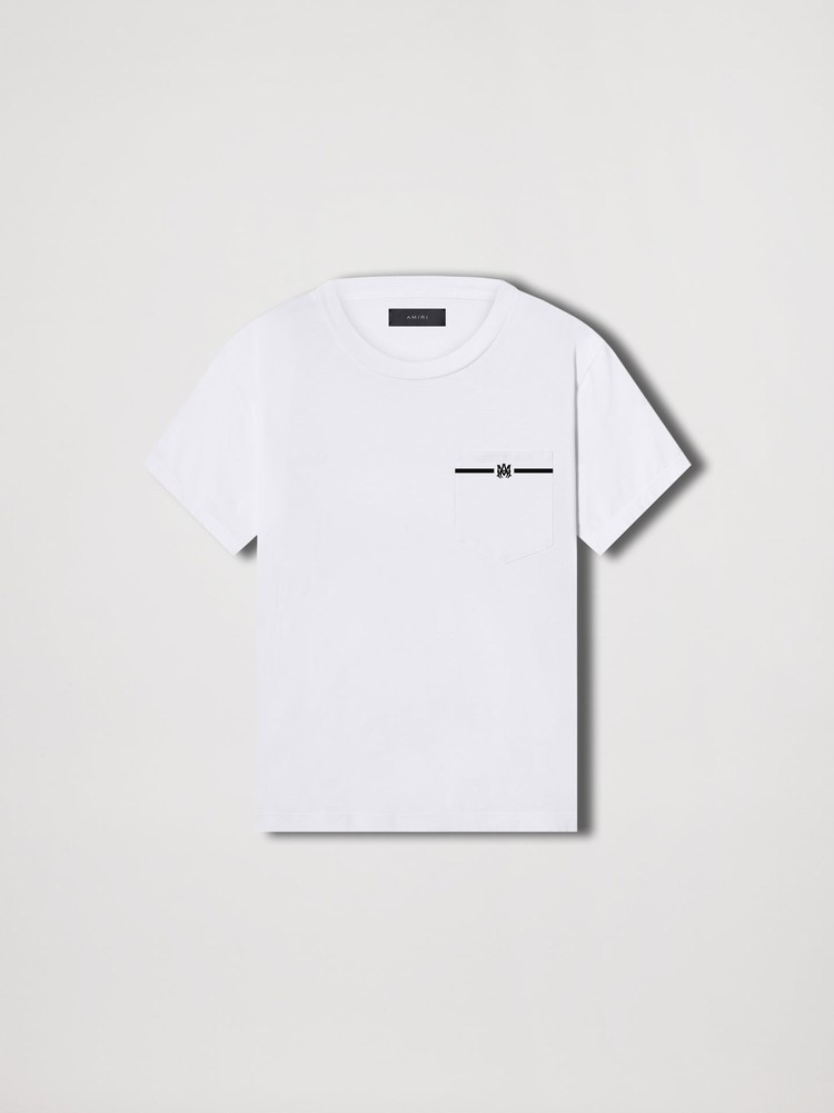 Amiri M.A. Pocket T-shirt Herr Vita | 91753-JFCU