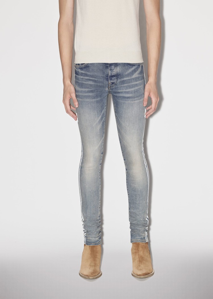 Amiri M.A. Track Jeans Herr Indigo | 84730-CBYL