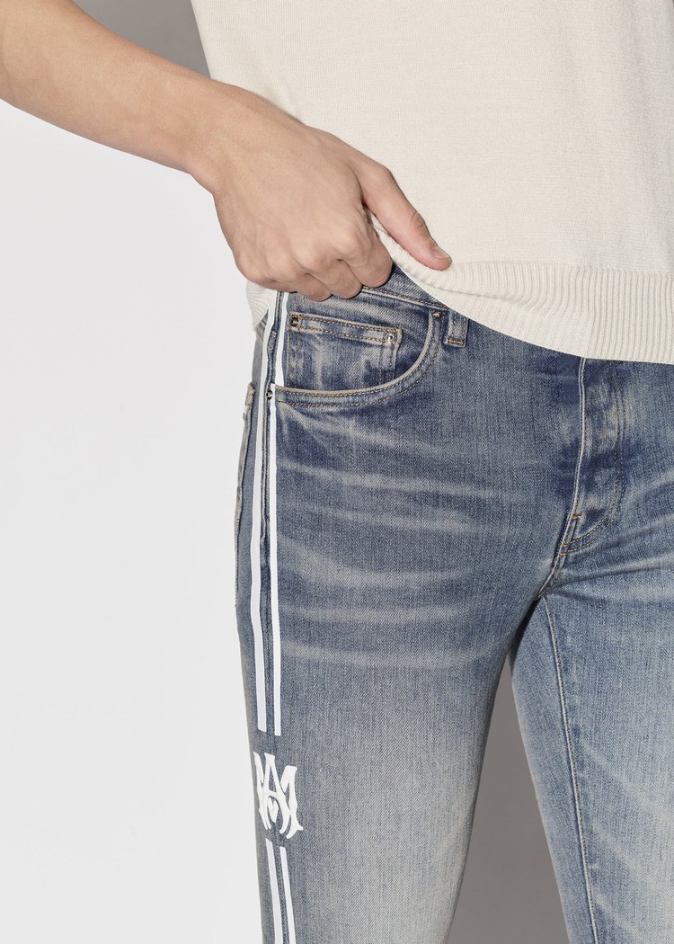 Amiri M.A. Track Jeans Herr Indigo | 84730-CBYL