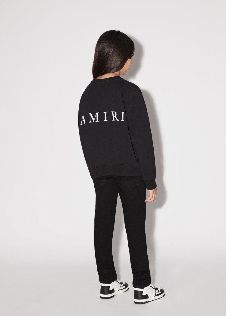 Amiri Ma Crewneck Tröjor Barn Svarta | 09156-ZETP