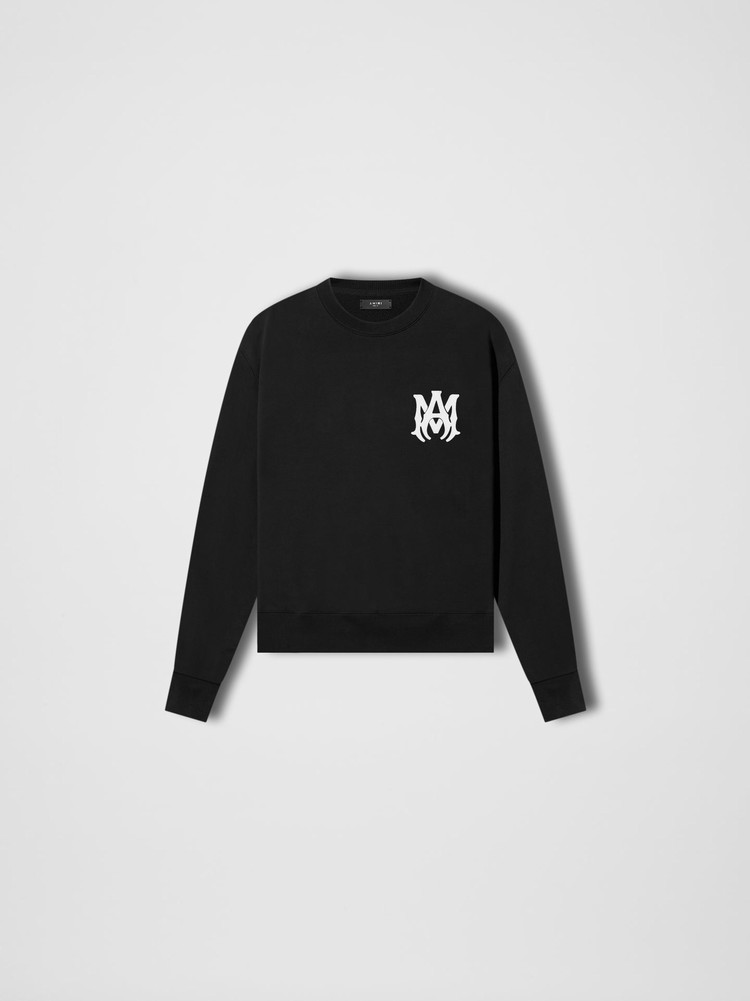 Amiri Ma Crewneck Tröjor Barn Svarta | 09156-ZETP