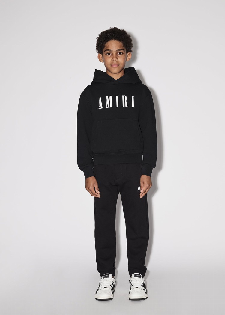 Amiri Ma Hoodie Barn Svarta | 47812-JWHT