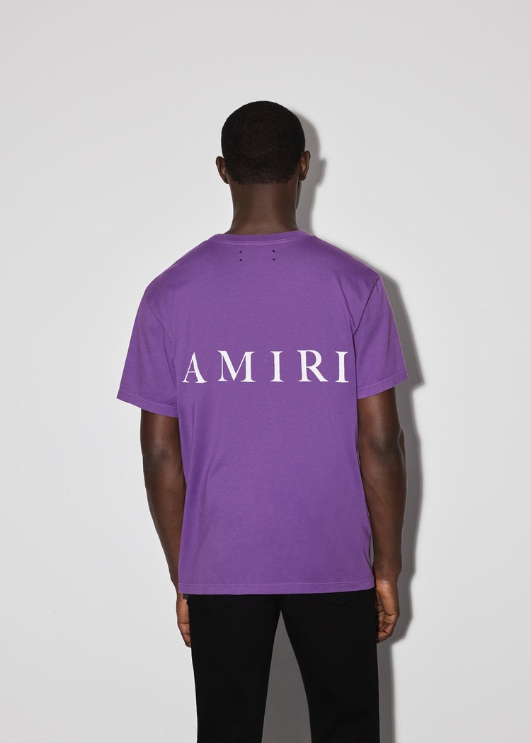 Amiri Ma Logo T-shirt Herr Lila | 12406-EIYV