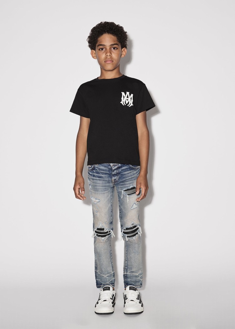 Amiri Ma T-shirt Barn Svarta | 26014-KFCY