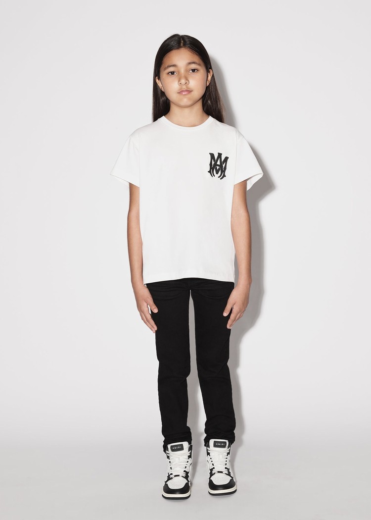 Amiri Ma T-shirt Barn Vita | 61309-TYRQ