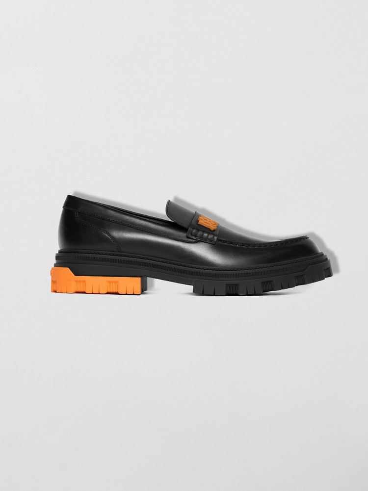 Amiri Military Slip On Loafers Dam Svarta Orange | 15793-LQNG