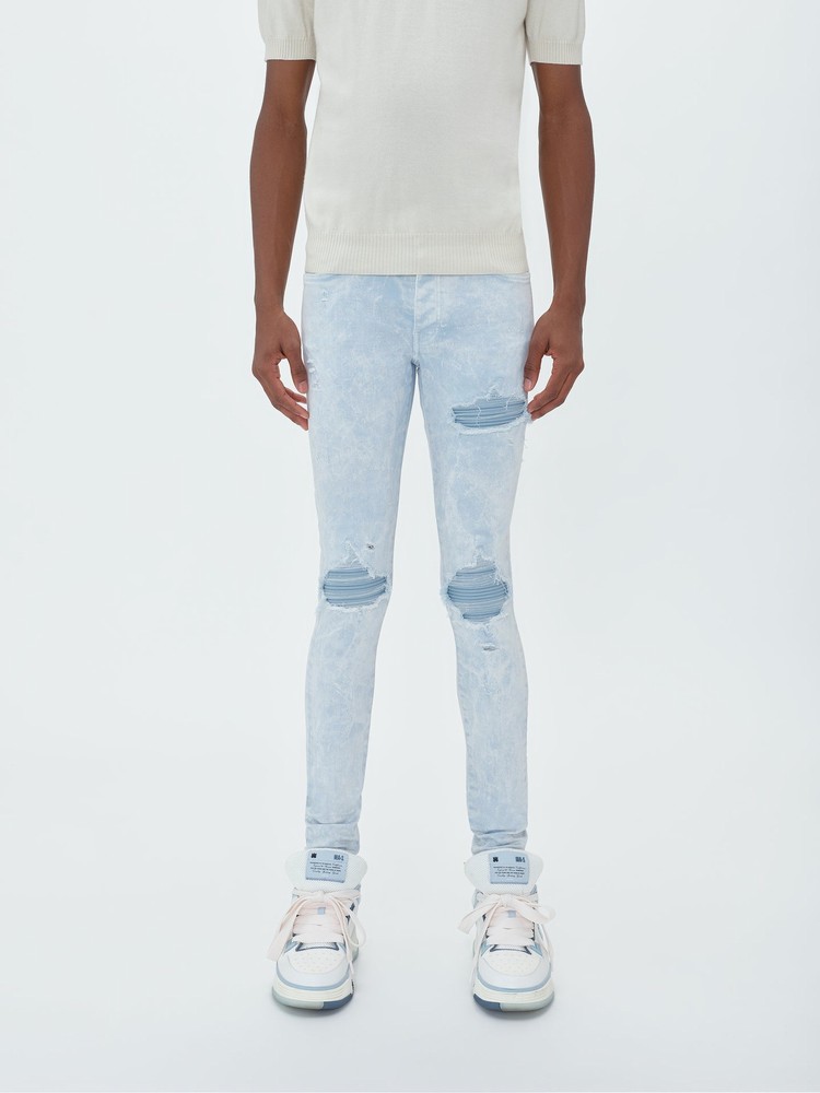 Amiri Mineral Wash Mx1 Jeans Herr Blå | 53904-SOKD