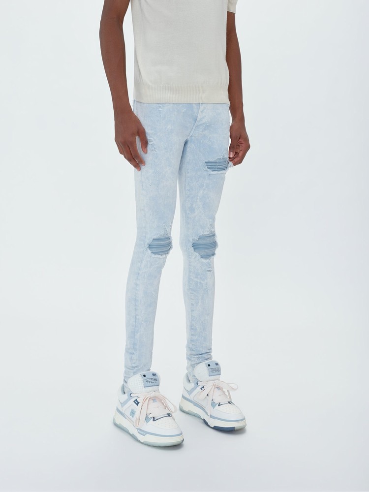 Amiri Mineral Wash Mx1 Jeans Herr Blå | 53904-SOKD