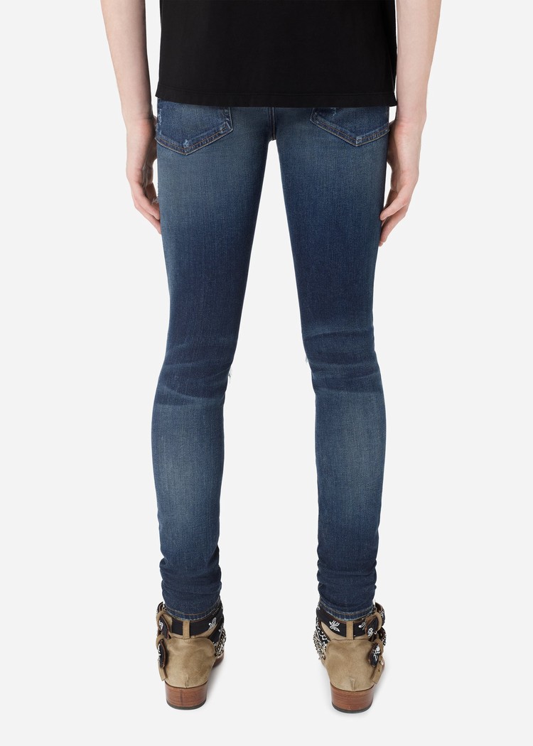 Amiri Mx1 Jeans Herr Blå | 27546-YHZT