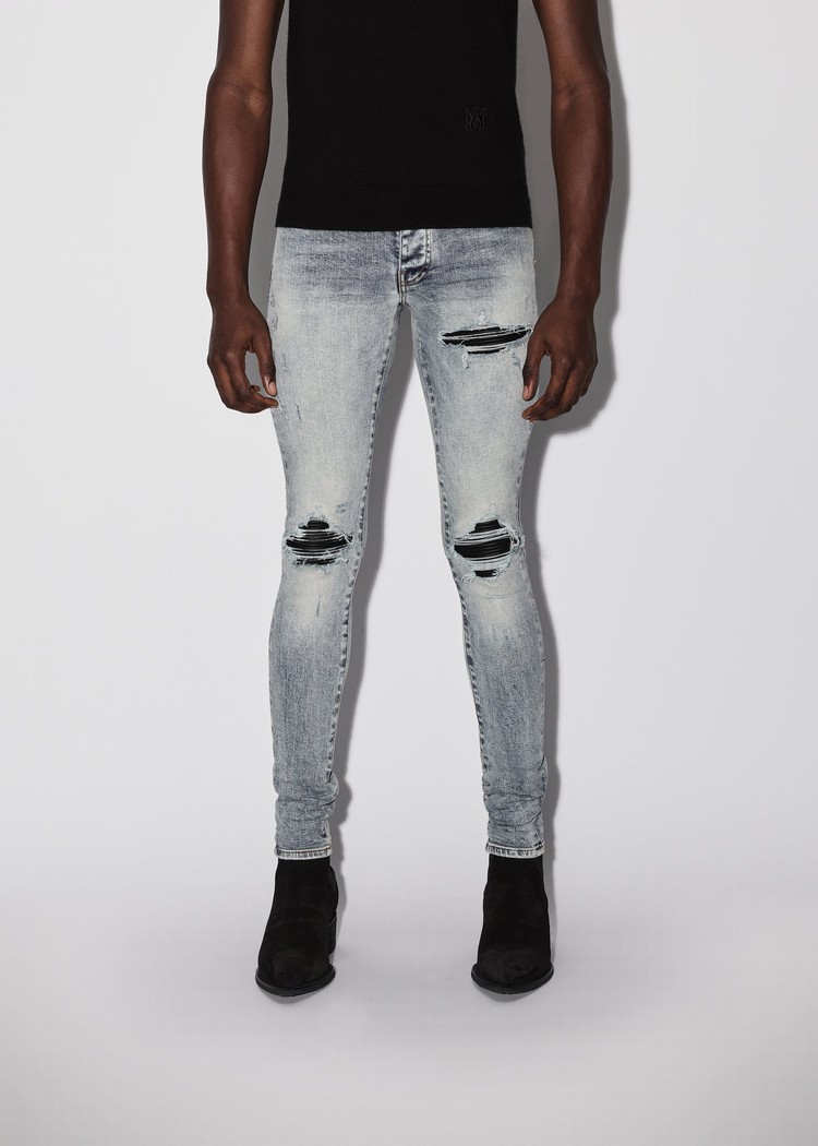 Amiri Mx1 Jeans Herr Grå Indigo | 15370-YVFL