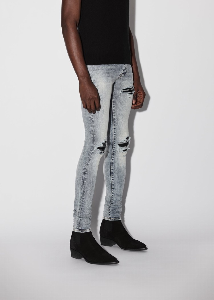 Amiri Mx1 Jeans Herr Grå Indigo | 15370-YVFL