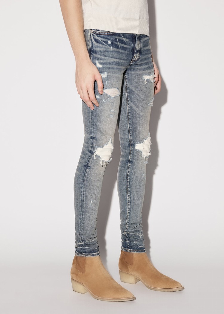 Amiri Mx1 Ultra Mocka Jeans Herr Indigo | 69714-AMOD