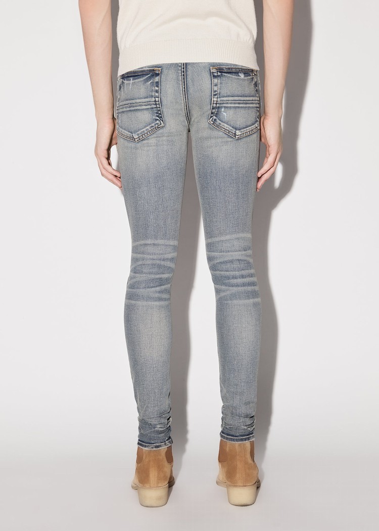 Amiri Mx1 Ultra Mocka Jeans Herr Indigo | 69714-AMOD