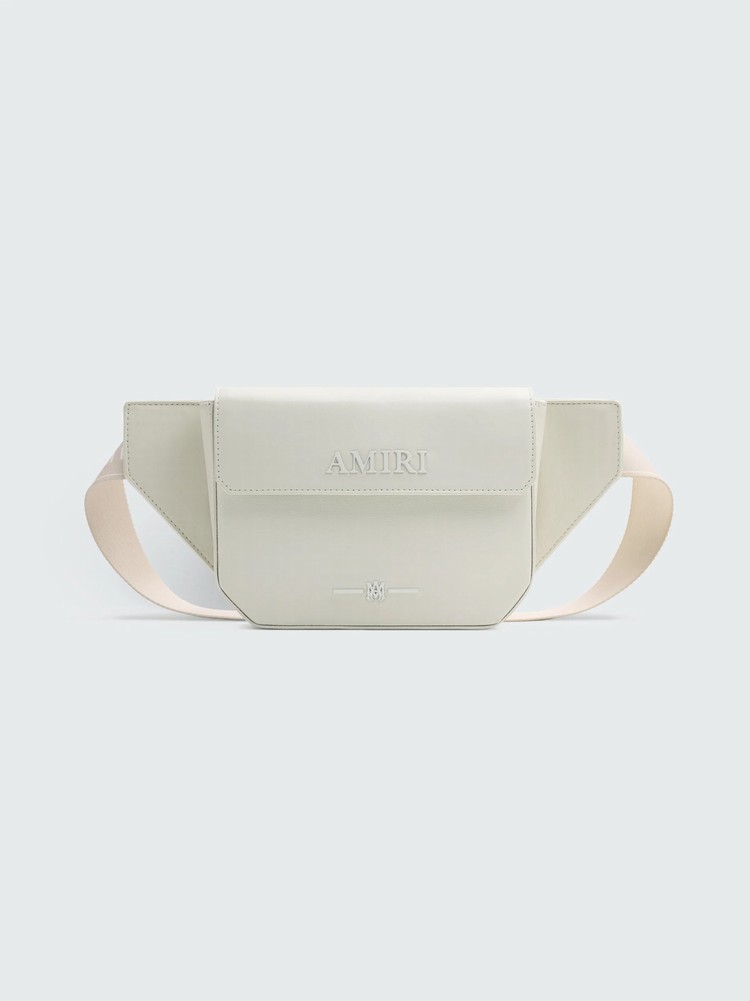 Amiri Nappa Embroidery M.A. Crossbody Väska Vita | 74089-SYQW