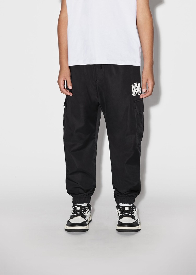 Amiri Nylon Cargo-black Sweatpants Barn Svarta | 09234-BDQV