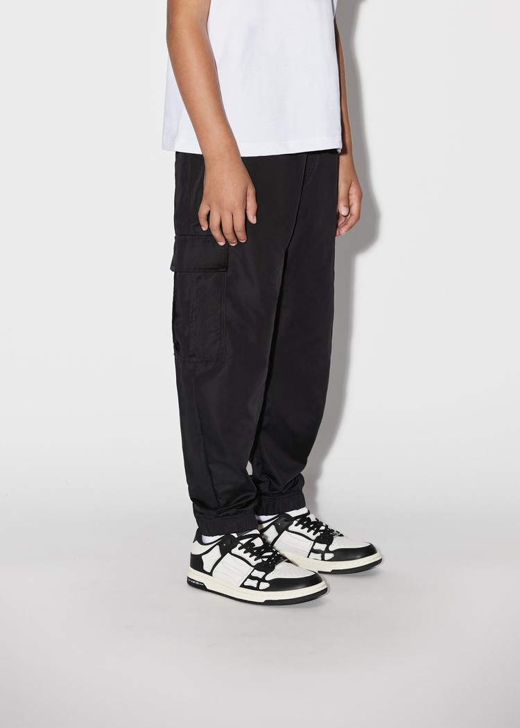 Amiri Nylon Cargo-black Sweatpants Barn Svarta | 09234-BDQV