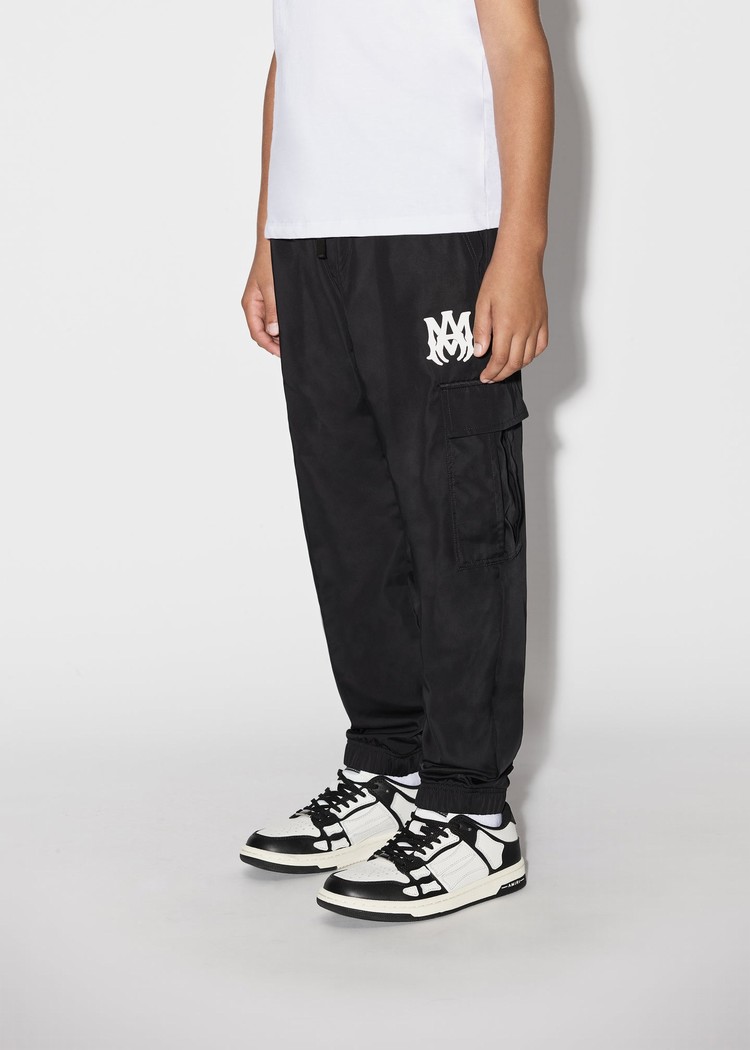 Amiri Nylon Cargo-black Sweatpants Barn Svarta | 09234-BDQV