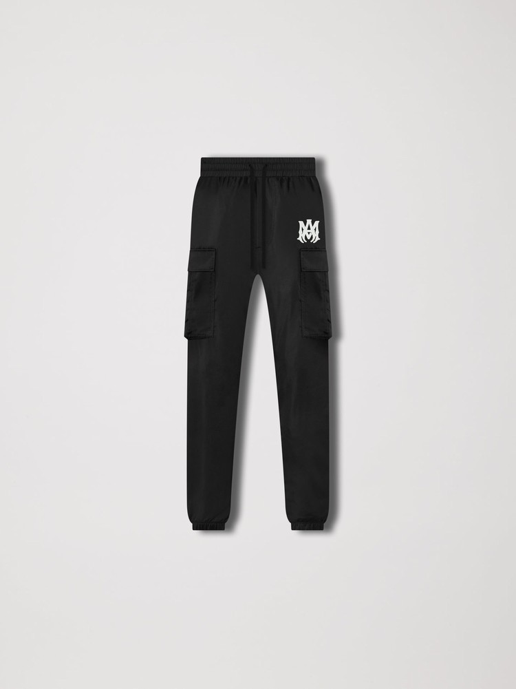 Amiri Nylon Cargo-black Sweatpants Barn Svarta | 09234-BDQV