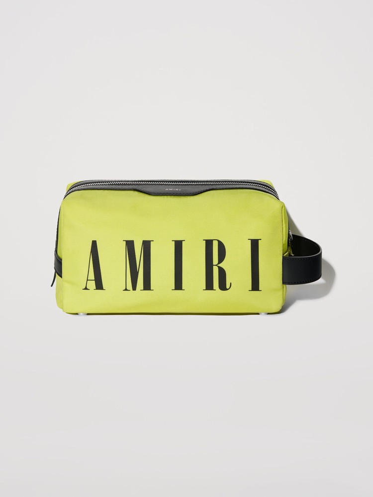 Amiri Nylon Dopp Kit Case Påse Gröna | 71834-QKZD