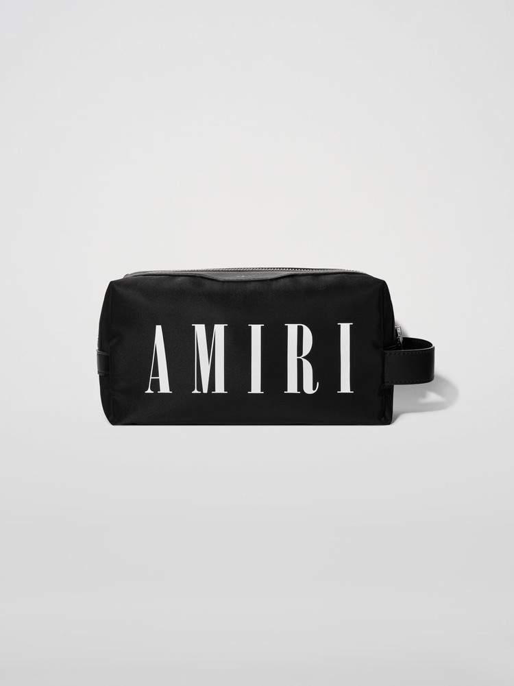 Amiri Nylon Logo Dopp Kit Påse Svarta | 65087-BJNE