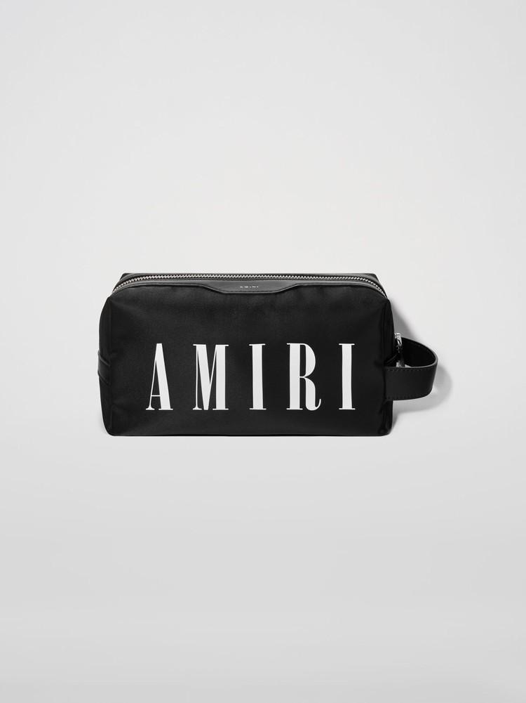 Amiri Nylon Logo Dopp Kit Påse Svarta | 65087-BJNE