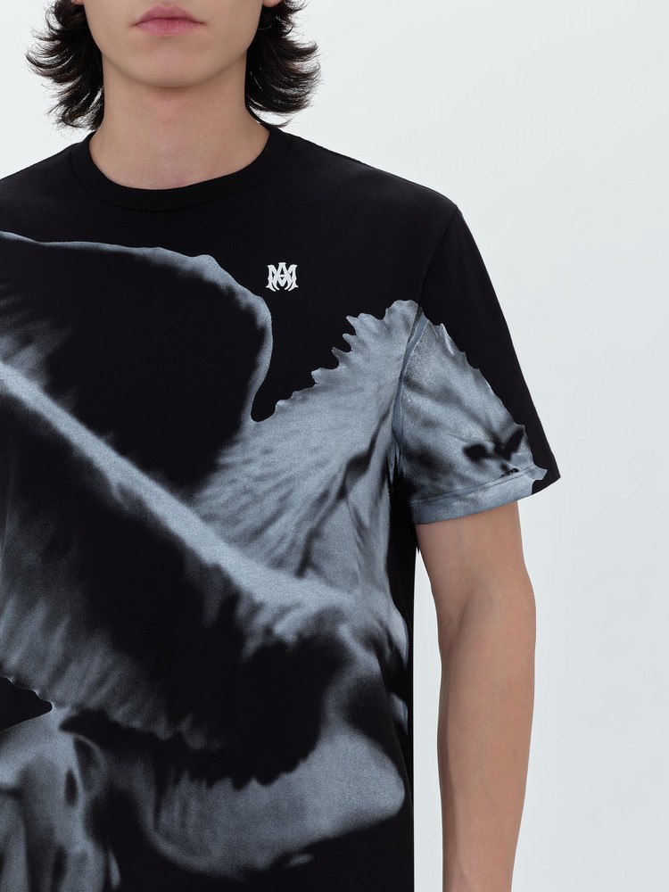 Amiri Oversized Pegasus T-shirt Herr Svarta | 41859-FDLX