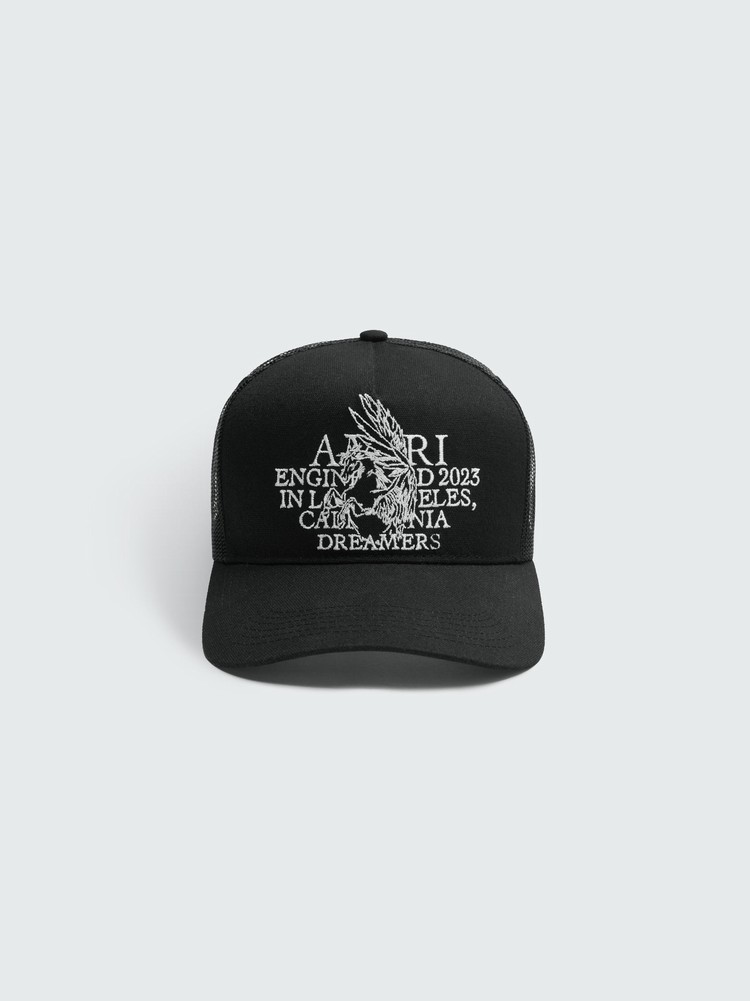 Amiri Pegasus Trucker Hatt Svarta | 76089-AIOE