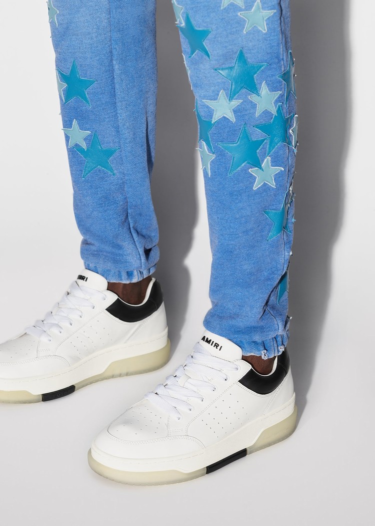 Amiri Pigment Spray Star Sweatpants Herr Blå | 85041-DJKW