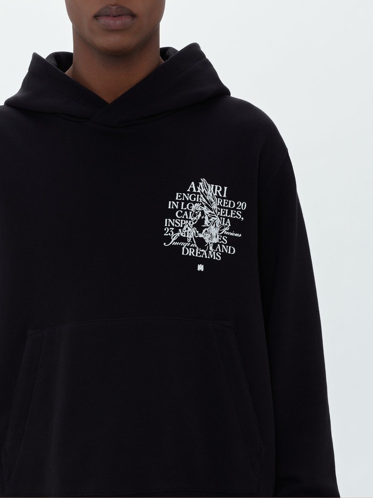 Amiri Precious Memories Hoodie Herr Svarta | 92435-FMSK