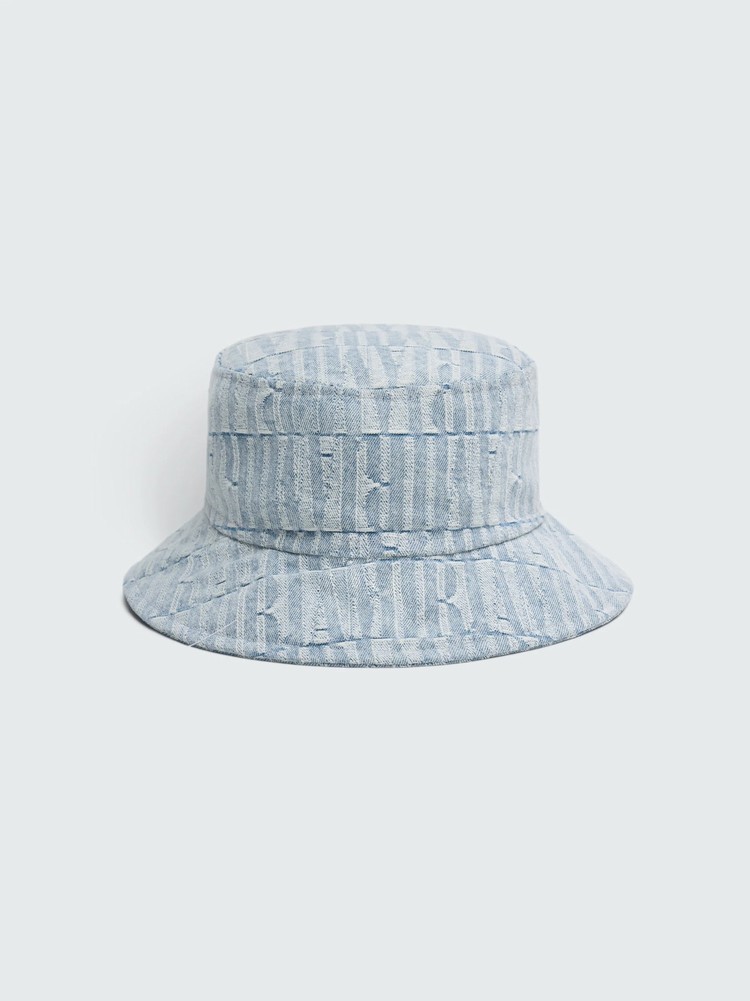 Amiri Repeat Bucket Hatt Grå Indigo | 52670-PBHN