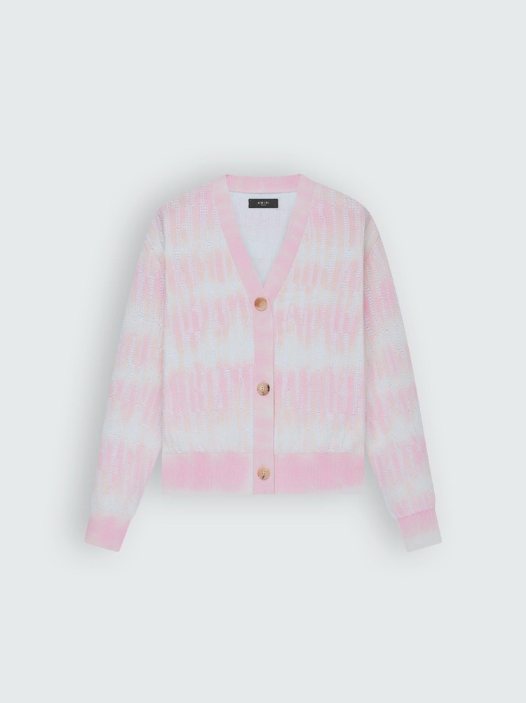 Amiri Repeat Cardigan Stickat Dam Rosa | 51042-OWVE