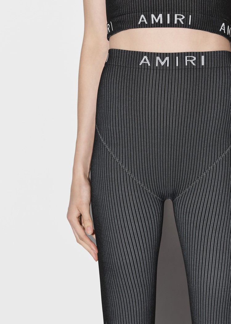 Amiri Seamless Knit Byxor Dam Svarta | 96751-NQIR