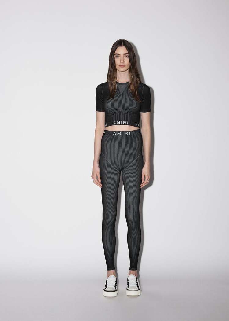 Amiri Seamless Knit Stickat Dam Svarta | 96570-BJGK