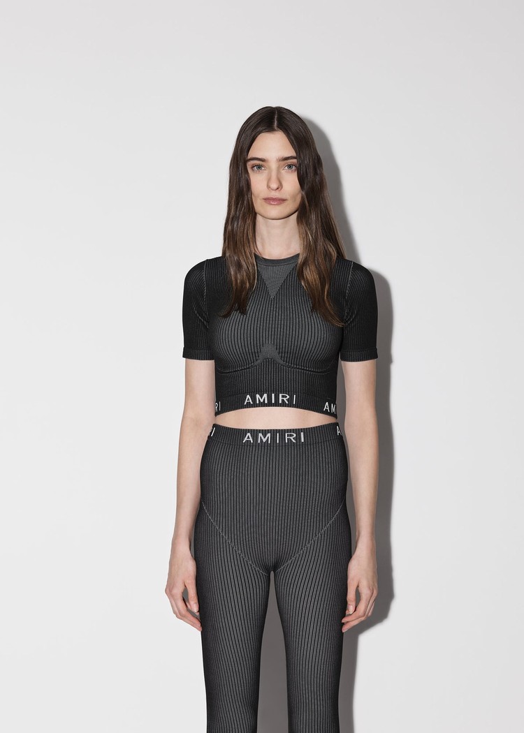 Amiri Seamless Knit Stickat Dam Svarta | 96570-BJGK