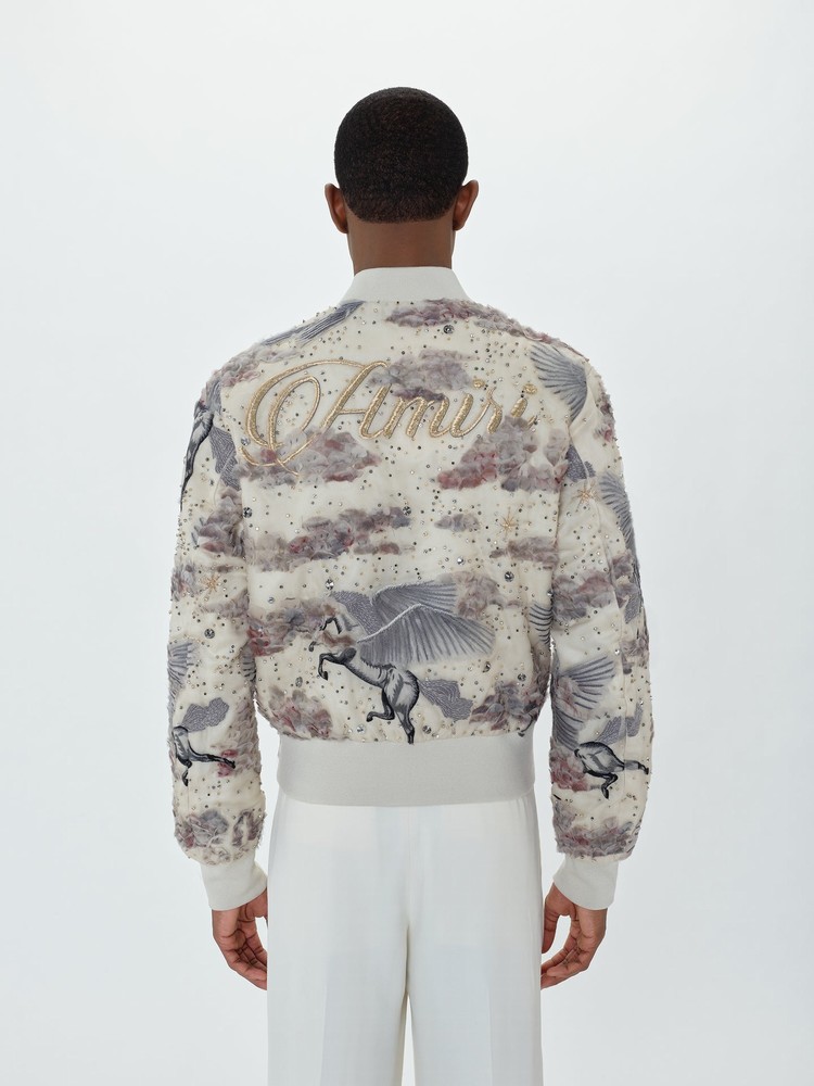 Amiri Shrunken Bomber Jacka Herr Ljusbruna | 87520-FAGY