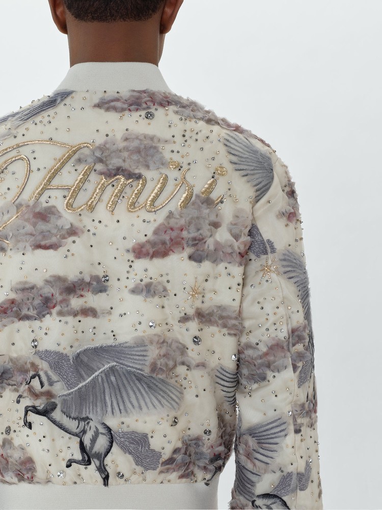 Amiri Shrunken Bomber Jacka Herr Ljusbruna | 87520-FAGY