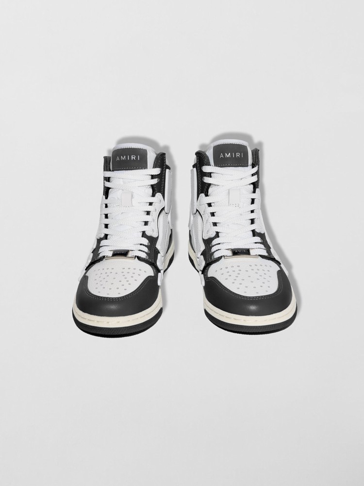 Amiri Skel Top Hi Sneakers Barn Svarta Vita | 67301-JYTZ